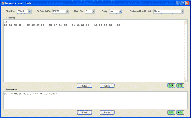 Data Reading From Serial Port Forms 6i maxitester